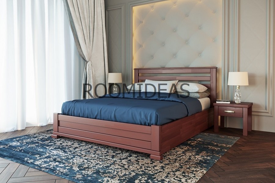 

Кровать Лорд с ПМ Щит Бук ЛЕВ Яблоня 160х190 см