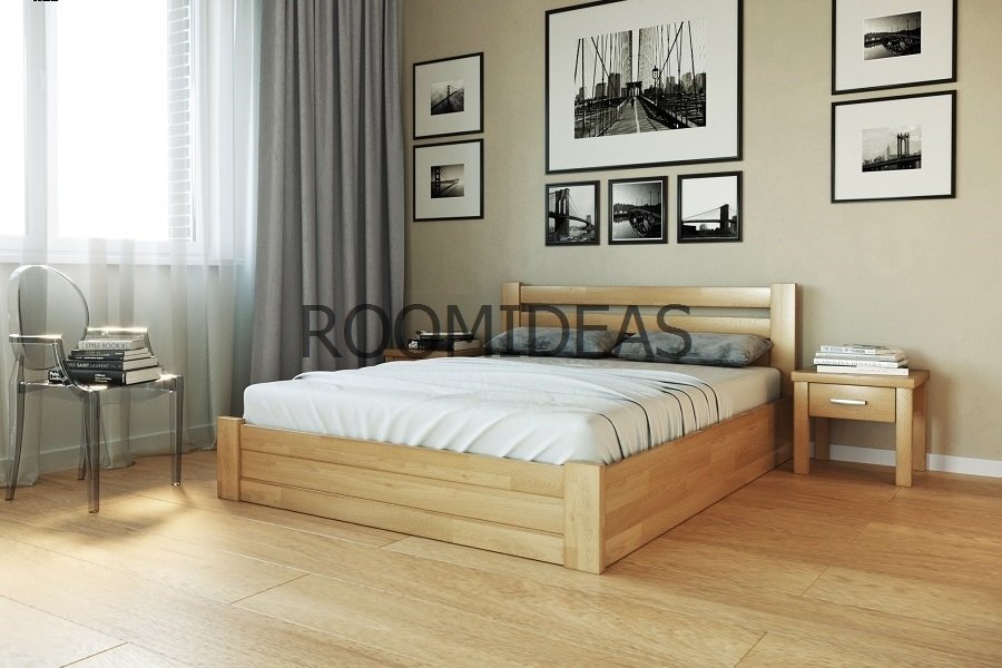 

Кровать Жасмин с ПМ Щит Бук ЛЕВ Бук натуральный 160х200 см