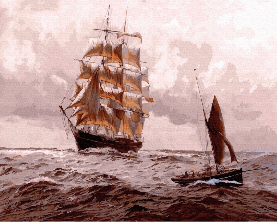 

Картина по номерам Парусник в волнующем море, 40 х 50 см (BK-GX3319) (Без коробки)
