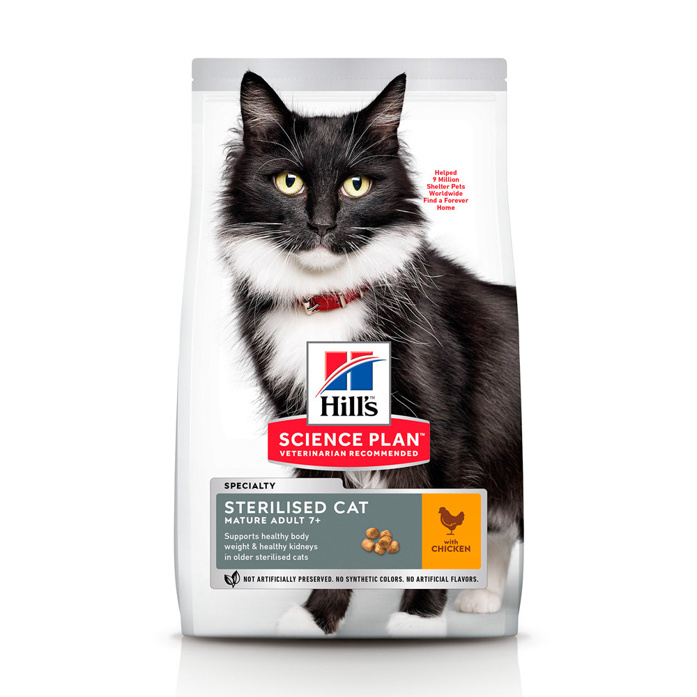

Сухой корм Hills MATURE 7+ Sterilised Cat 1.5 кг (604133)