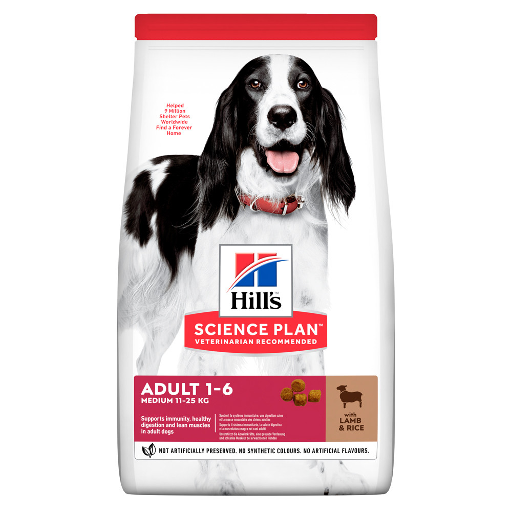 

Сухой корм Hills ADULT Medium Lamb & Rice 14 кг (604357)