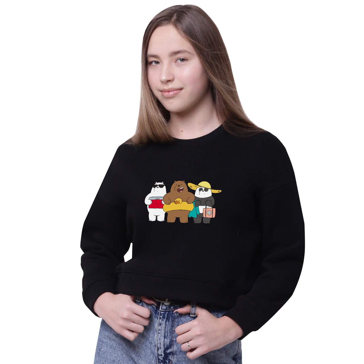 

Кроп-топ Вся правда о медведях (We Bare Bears) Черный (35960-2893-3) 134 см