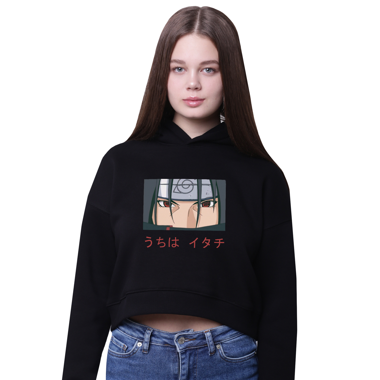 

Кроп-топ с капюшоном Итачи Учиха (Itachi Uchiha) Черный (35961-3046-5) 146 см