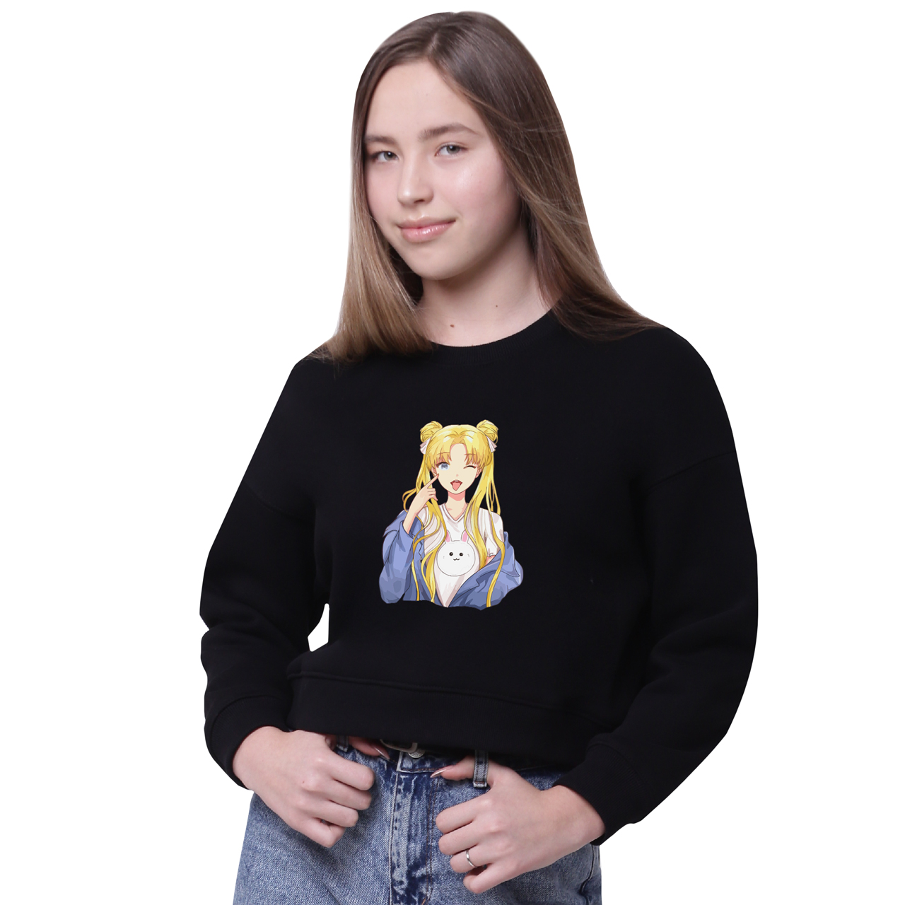 

Кроп-топ Сейлор Мун (Sailor Moon) Черный (35960-2925-4) 140 см