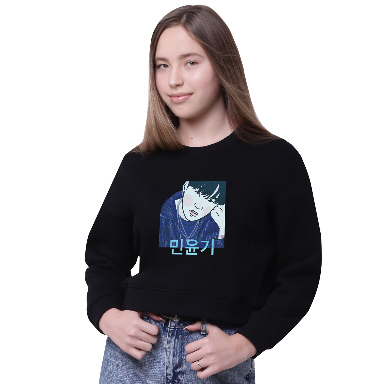 

Кроп-топ Мин Юнги БТС (Min Yoongi BTS) Черный (35960-3260-1) 122 см