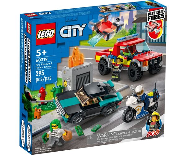 

Конструктор LEGO City Пожарная бригада и полицейская погоня (60319)