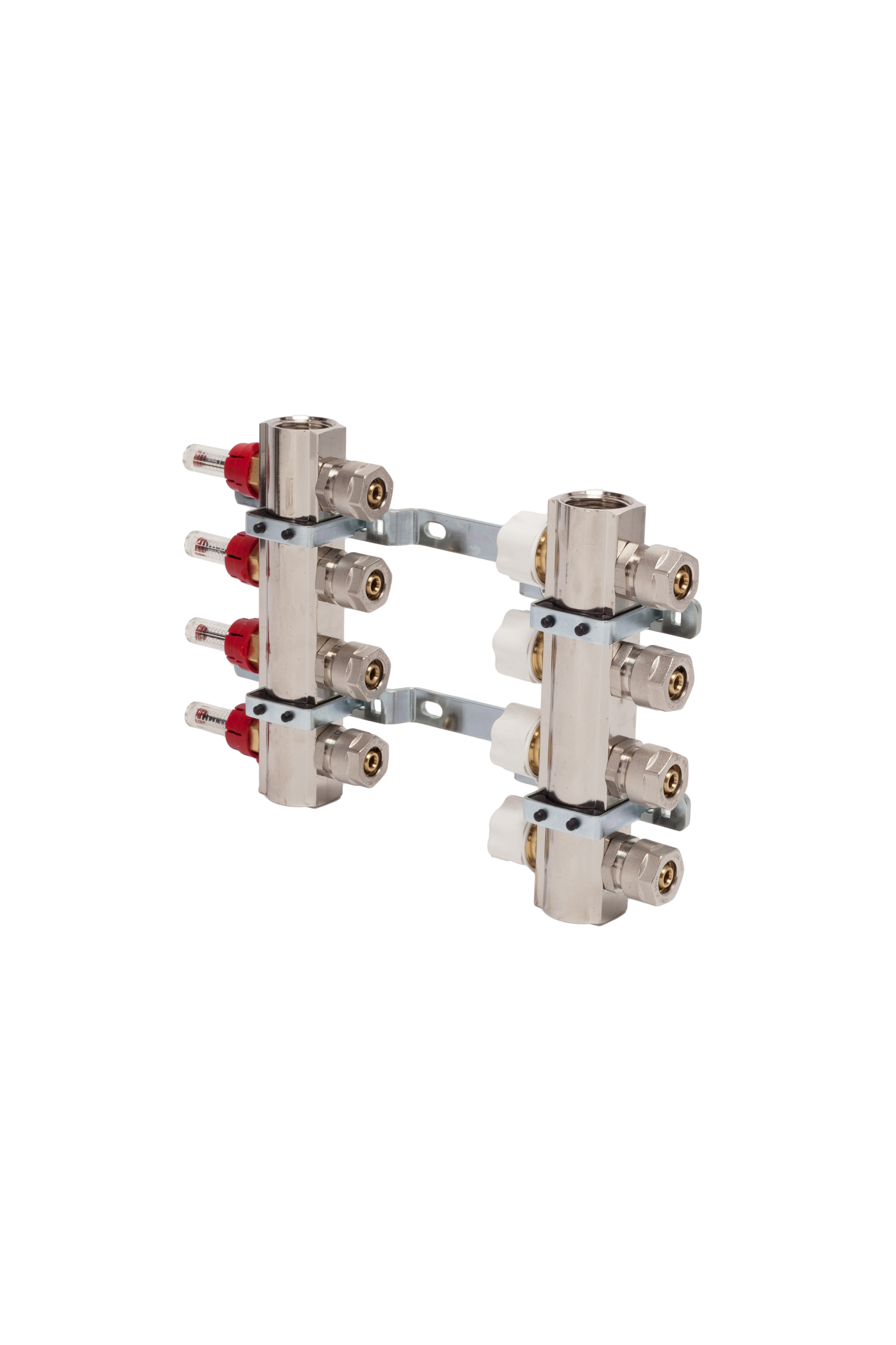 

Коллекторная группа с отсекателями и термо клапанами М30х1,5 4 вых. для радиаторов