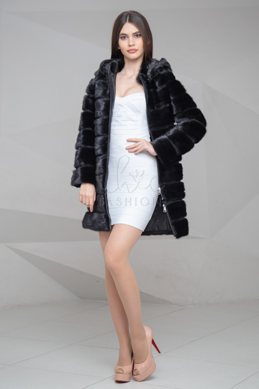 

Шуба норка Chic fashion росшив 50 черный 11744