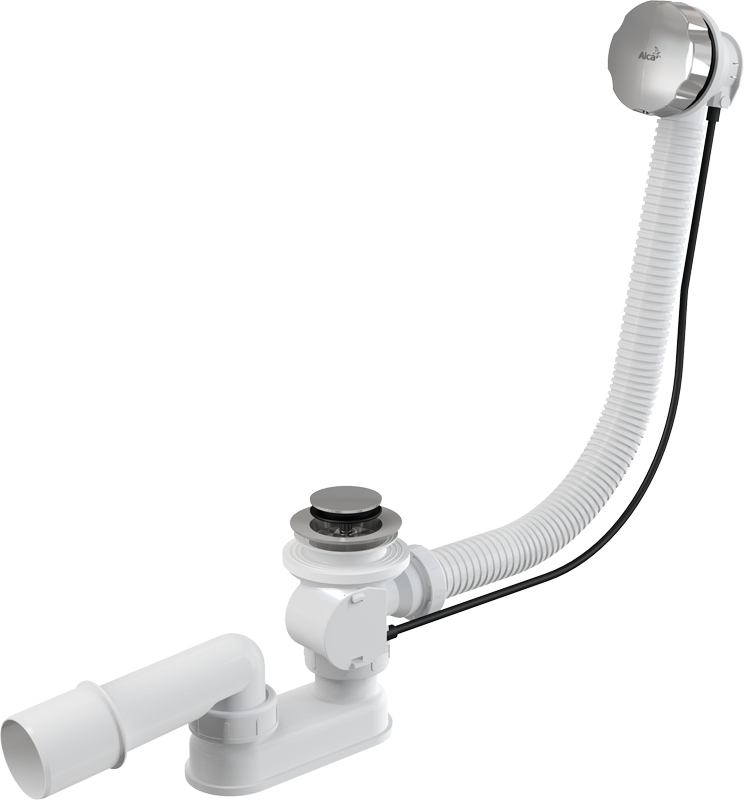 

Сифон для ванны автомат комплект металл 100cm (KollerPool) - A55K-100