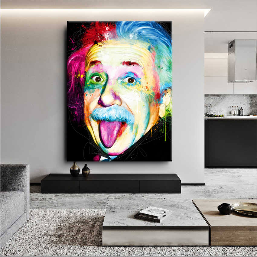 

Картина на холсте Личности Einstein 75х100 см.