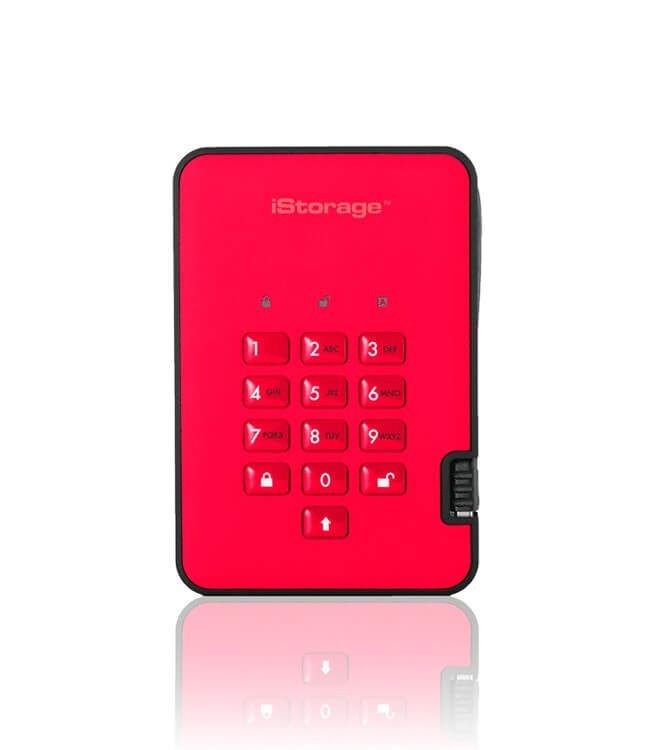 

Внешний диск iStorage diskAshur2 3TB Red