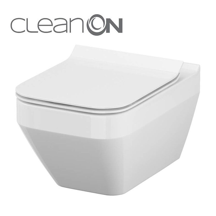 

CET Cersanit В217 CREA CLEAN ON SQUARE подвесной з сиденьем дюропласт лифт SLIM