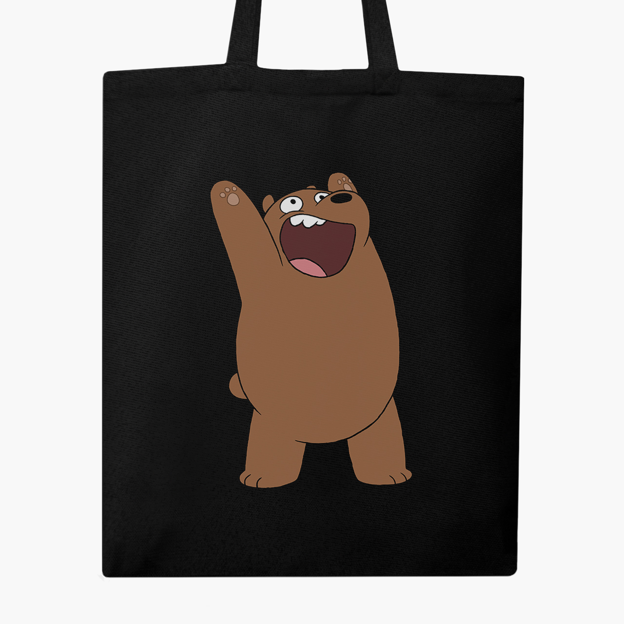 

Эко сумка шоппер We Bare bears Grizzly (9227-1777) 41x35 см Черный