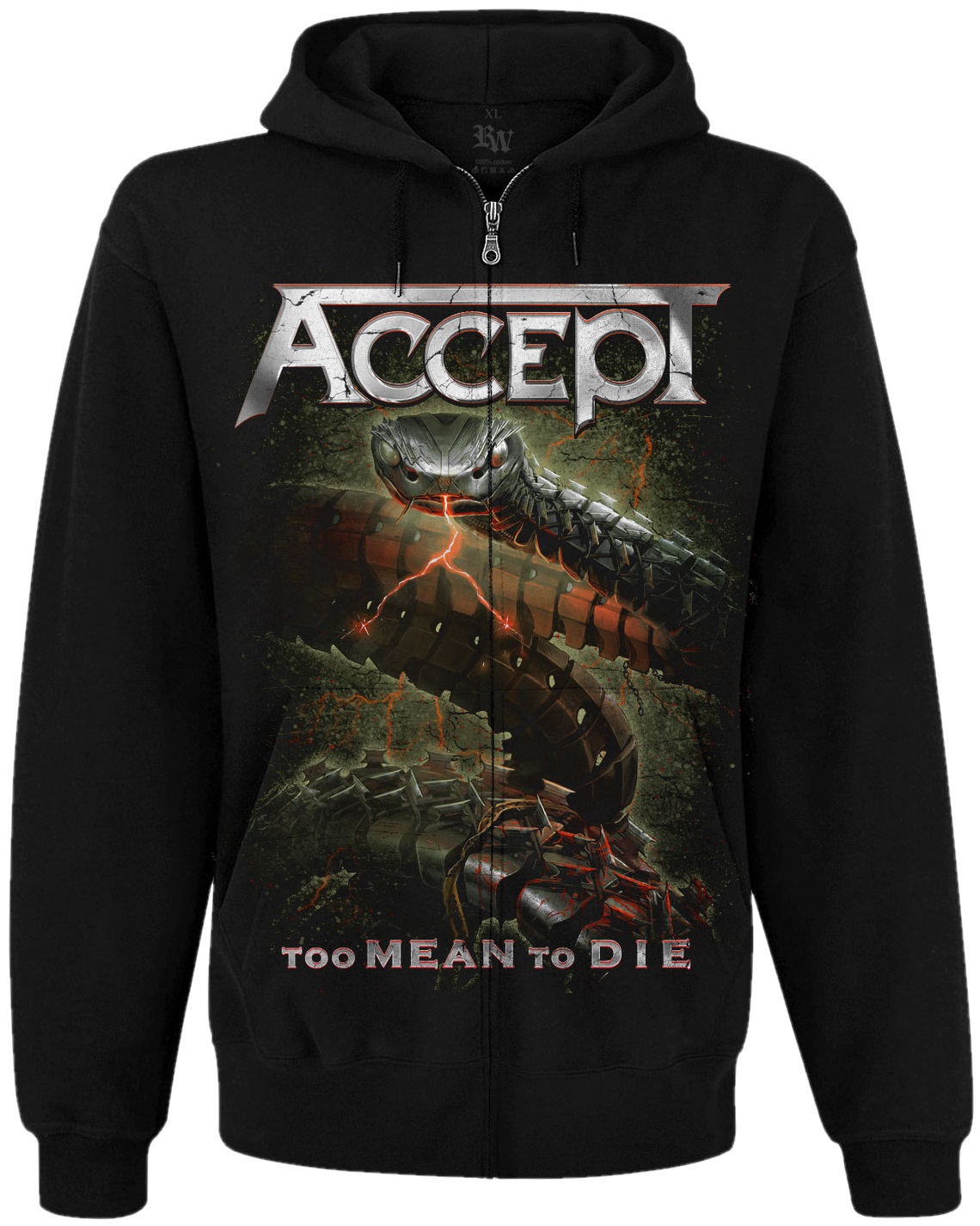 

Кенгуру Rockway Accept "Too Mean to Die" на молнии Черный, Размер, Кенгуру Rockway Accept "Too Mean to Die" на молнии Черный, Размер S