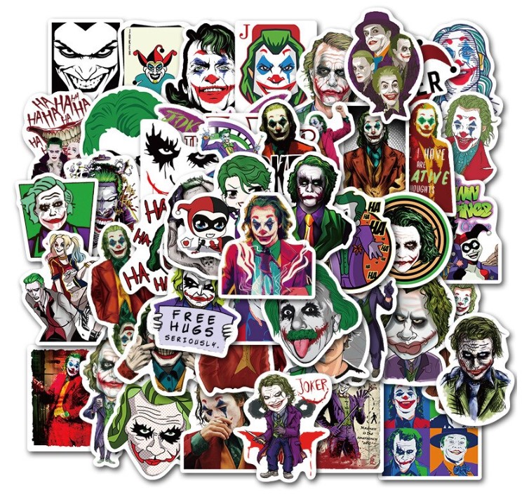 

Набор наклеек stickers Joker DC - 50 шт| Джокер ДС - Водостойкие стикеры для оклеивания