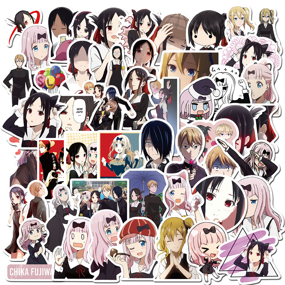 

Набор наклеек stickers Kaguya-sama: Love Is War, Manga Anime - 50 шт. | Госпожа Кагуя: В любви как на войне, Манга Аниме - Водостойкие стикеры для оклеивания