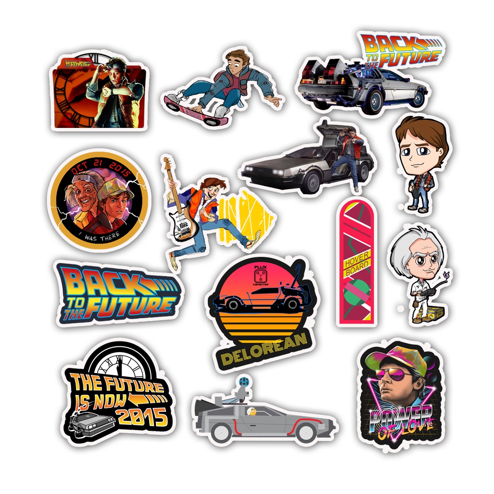 

Набор наклеек stickers Back to The Future - 50 шт |Назад в будущее - Водостойкие стикеры для оклеивания