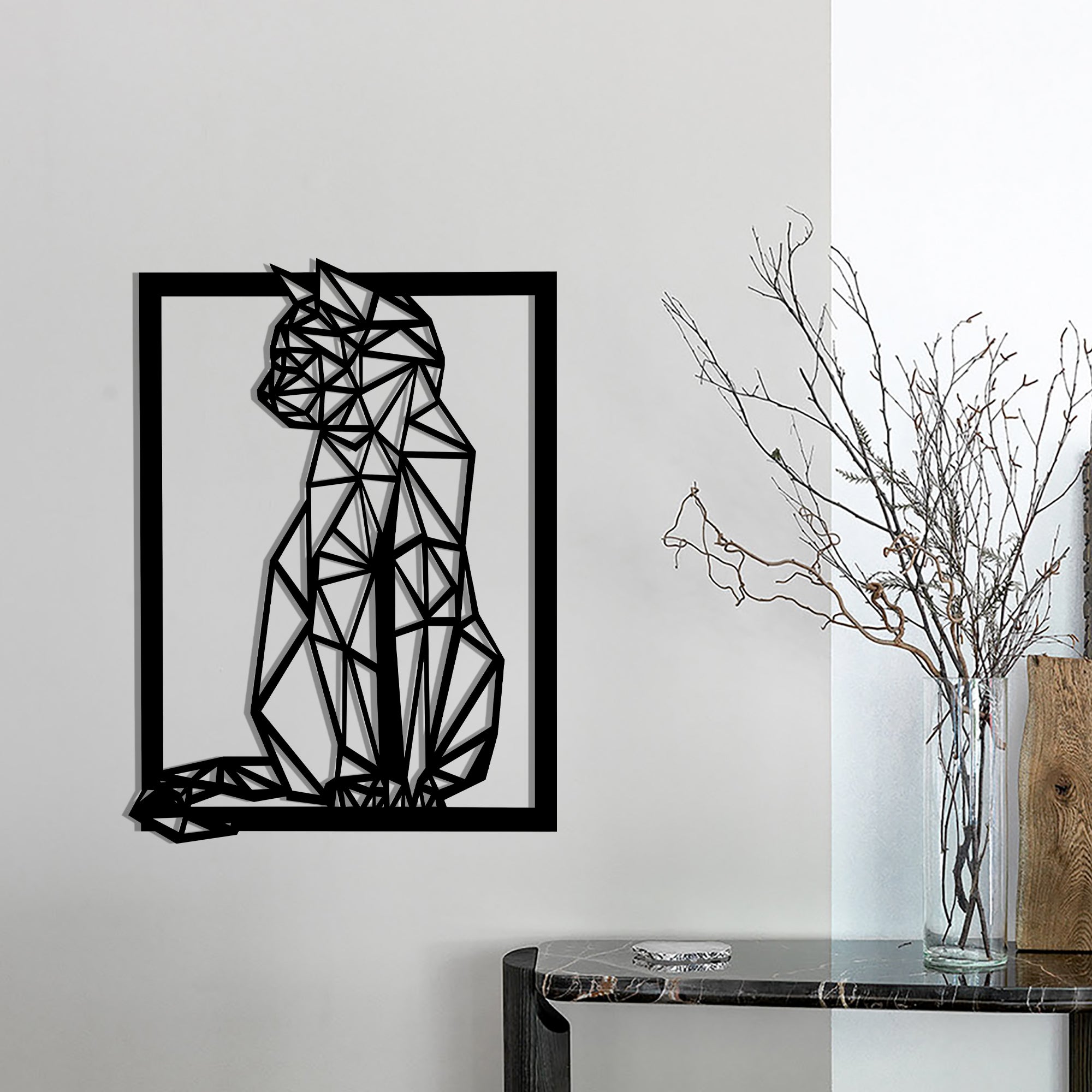 

Дизайнерская деревянная картина "Cat Side" (50 x 39 см)