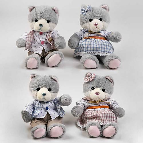 

Мягкая игрушка "Котик в одежде" 2 вида, 2 цвета XIN YU TOYS (C48672)