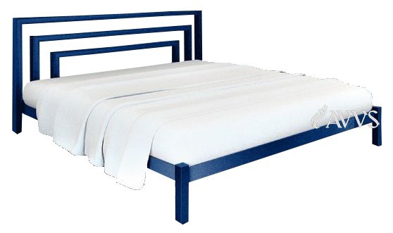 

Полуторная кровать Метакам Brio-1 металлическая 190x140 см Синий