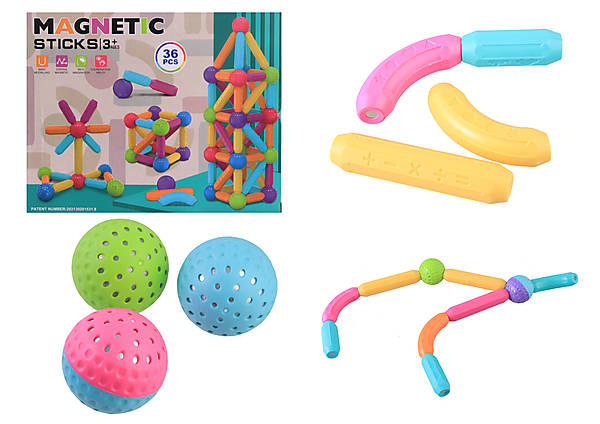 

Магнитный конструктор Magnetic sticks 36 деталей AToys (158-11)