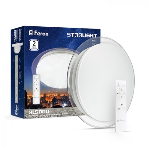 

Світлодіодній світильник Feron AL5000 STARLIGHT з RGB 36W