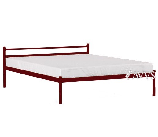 

Полуторная кровать Метакам Comfort-1 металлическая 200x120 Красный лак
