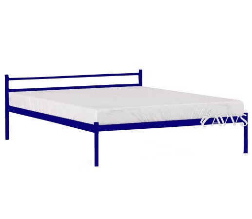 

Двухспальная кровать Метакам Comfort-1 металлическая 200x160 см Синий