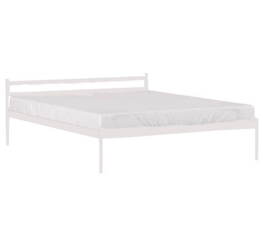

Двухспальная кровать Метакам Comfort-1 металлическая 200x160 см Белый Глянец