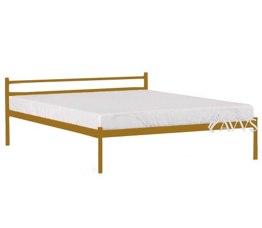 

Двухспальная кровать Метакам Comfort-1 металлическая 200x160 см Золото