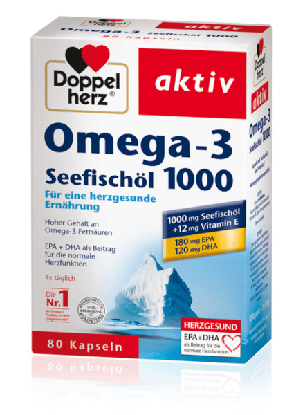 

Добавка Omega-3 1000 Doppelherz 80 таблеток