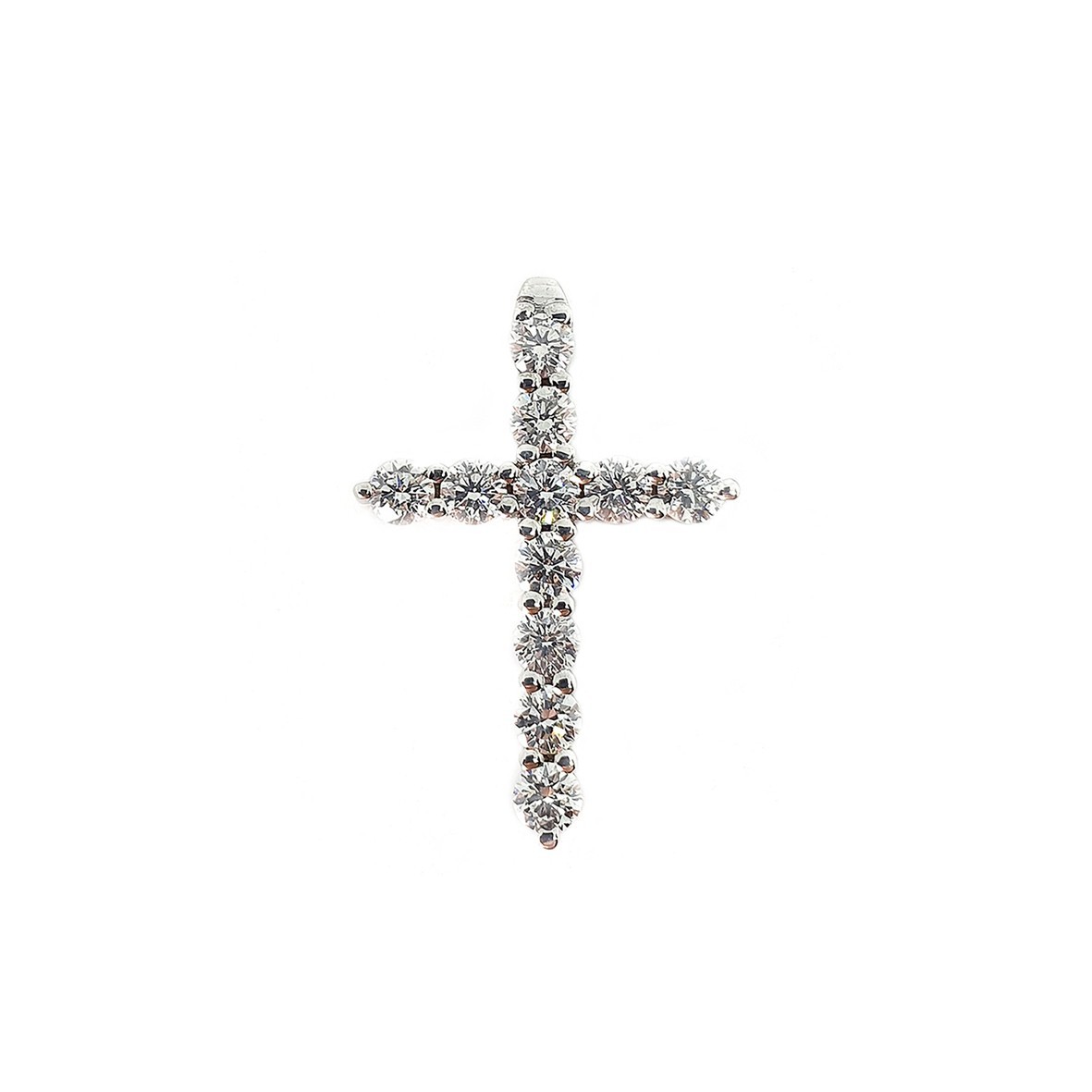 

Золотой крестик с бриллиантами 1,02ct, d/2.8м Congress Diamond (Т 2.8)
