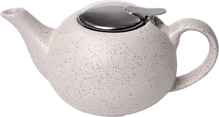 Акция на Заварочный чайник Fissman с ситечком 800 мл Белый песок (9341) от Rozetka UA
