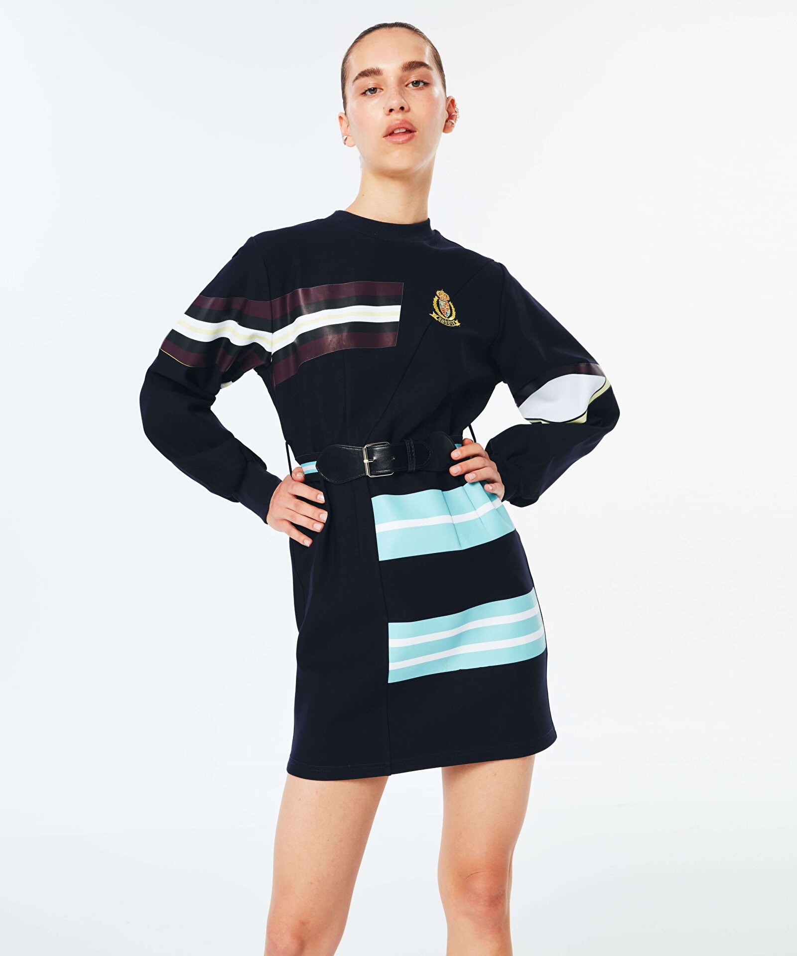 

Платье Twist  синее с поясом TW6210002209, Платье Twist L синее с поясом TW6210002209