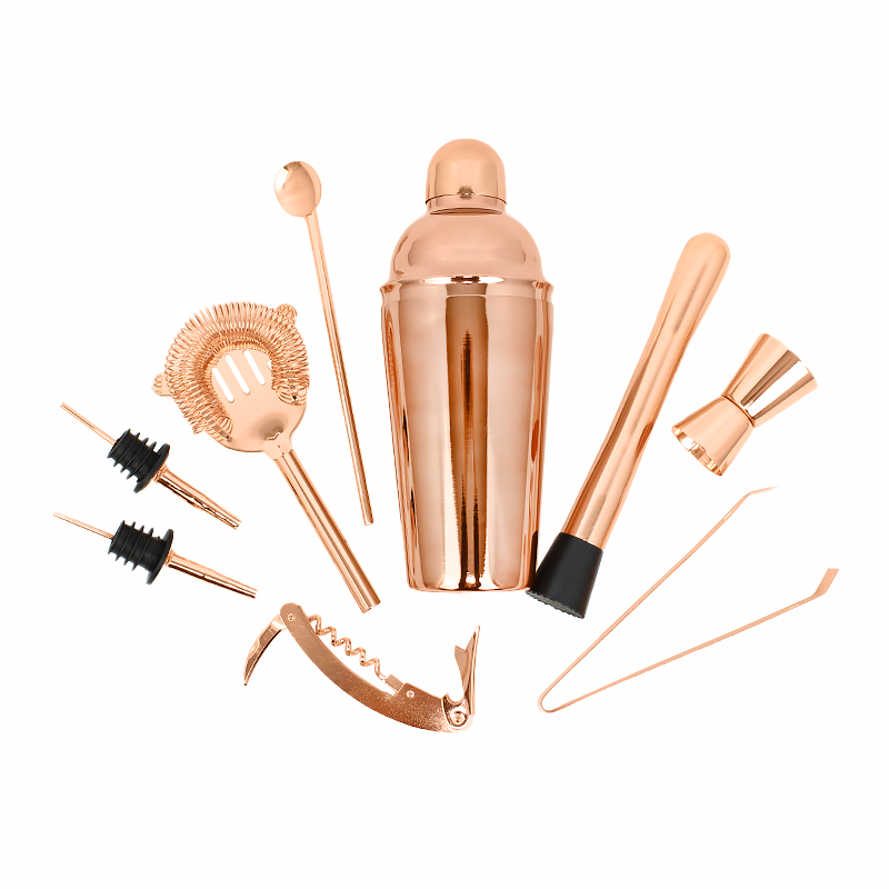 

Подарочный набор для бара Youchen MC-M1 Rose Gold 9 предметов