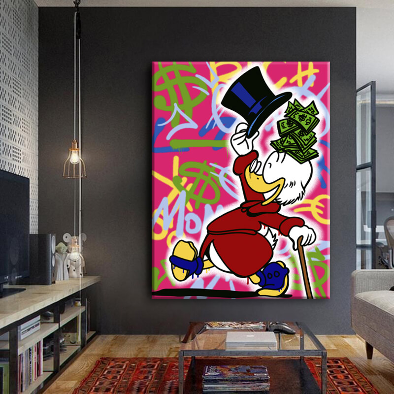 

Картина на холсте Деньги Happy Scroodge 75х100 см.