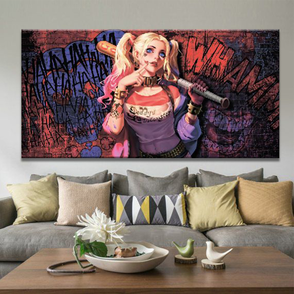 

Картина на холсте Фильмы/сериалы Harley Quinn 60х120 см.