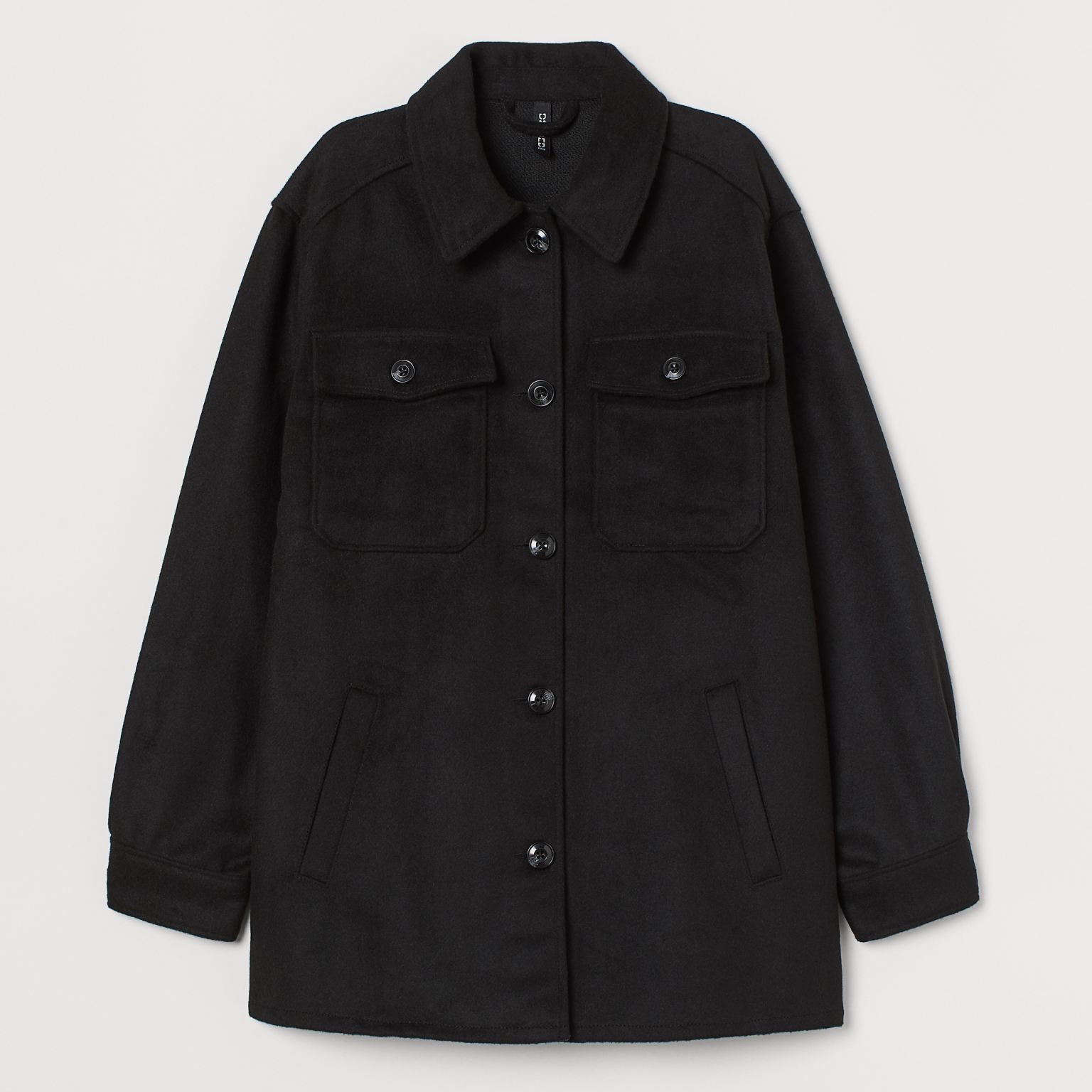 

Куртка-рубашка H&M 0868054002  (165/88А) Черная, Куртка-рубашка H&M 0868054002 S (165/88А) Черная