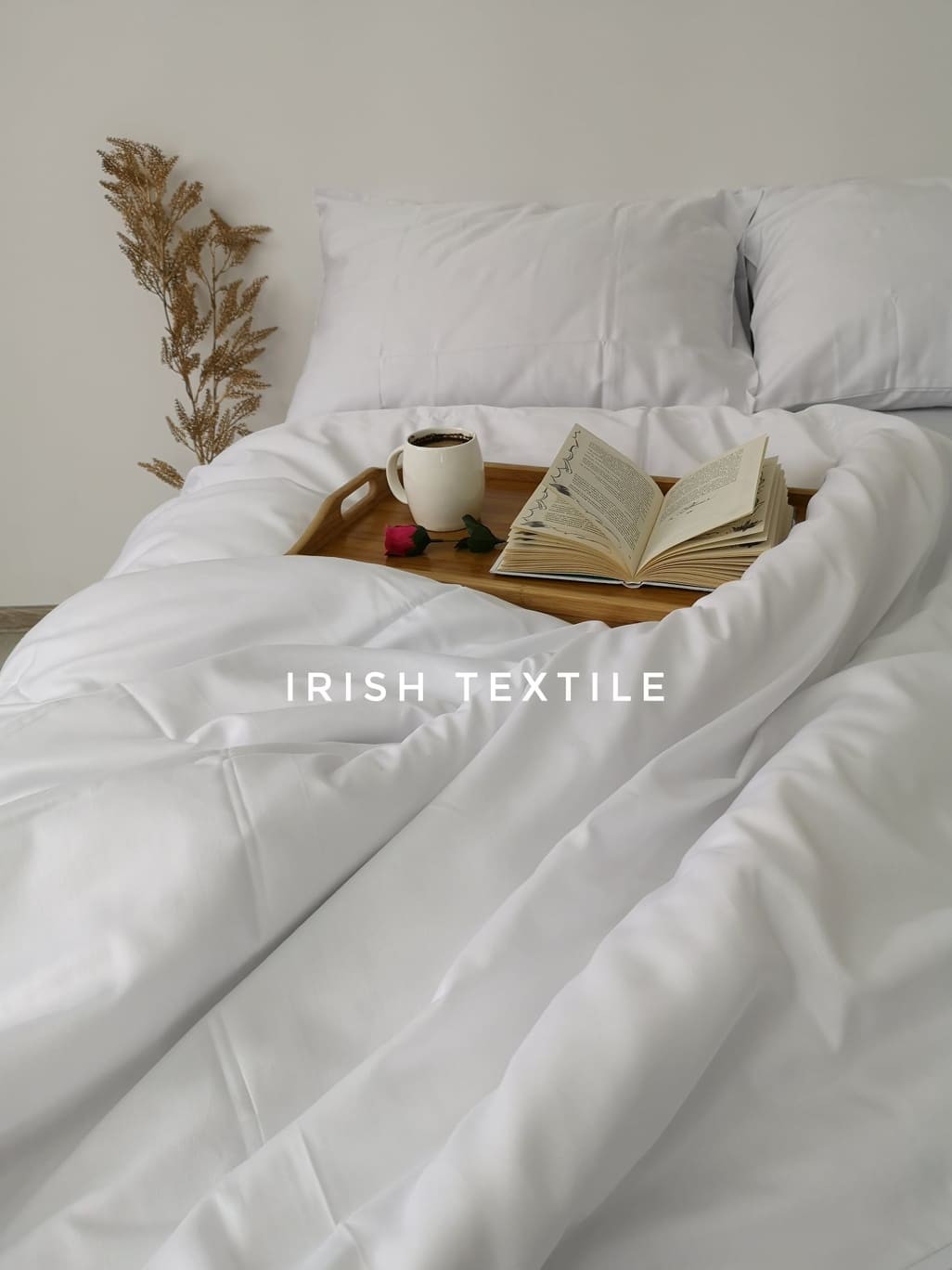 

Комплект постельного белья Botsi Home Сатин White 150x220 - 2 шт с простыней на резинке 180х200х25