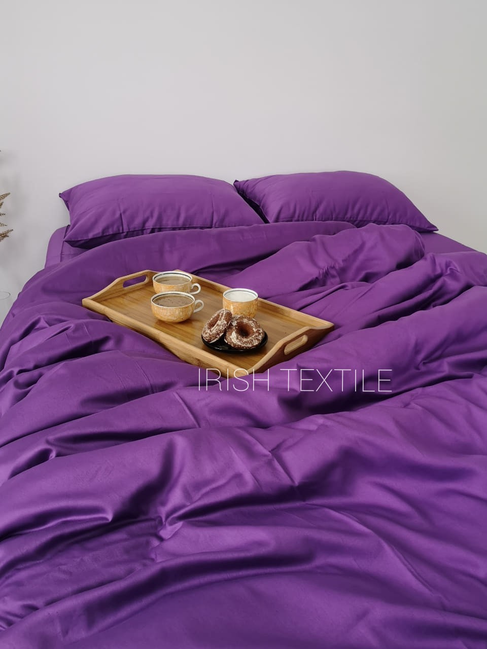 

Комплект постельного белья Botsi Home Сатин Dark Orchid 150x220 - 2 шт с простыней на резинке 160х200х25