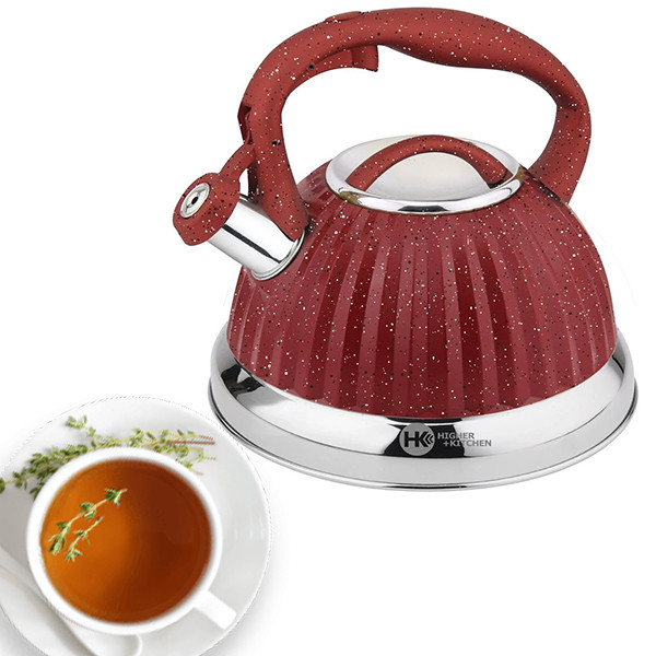 

Чайник со свистком HIGHER+KITCHEN ZP-039 Кирпичный