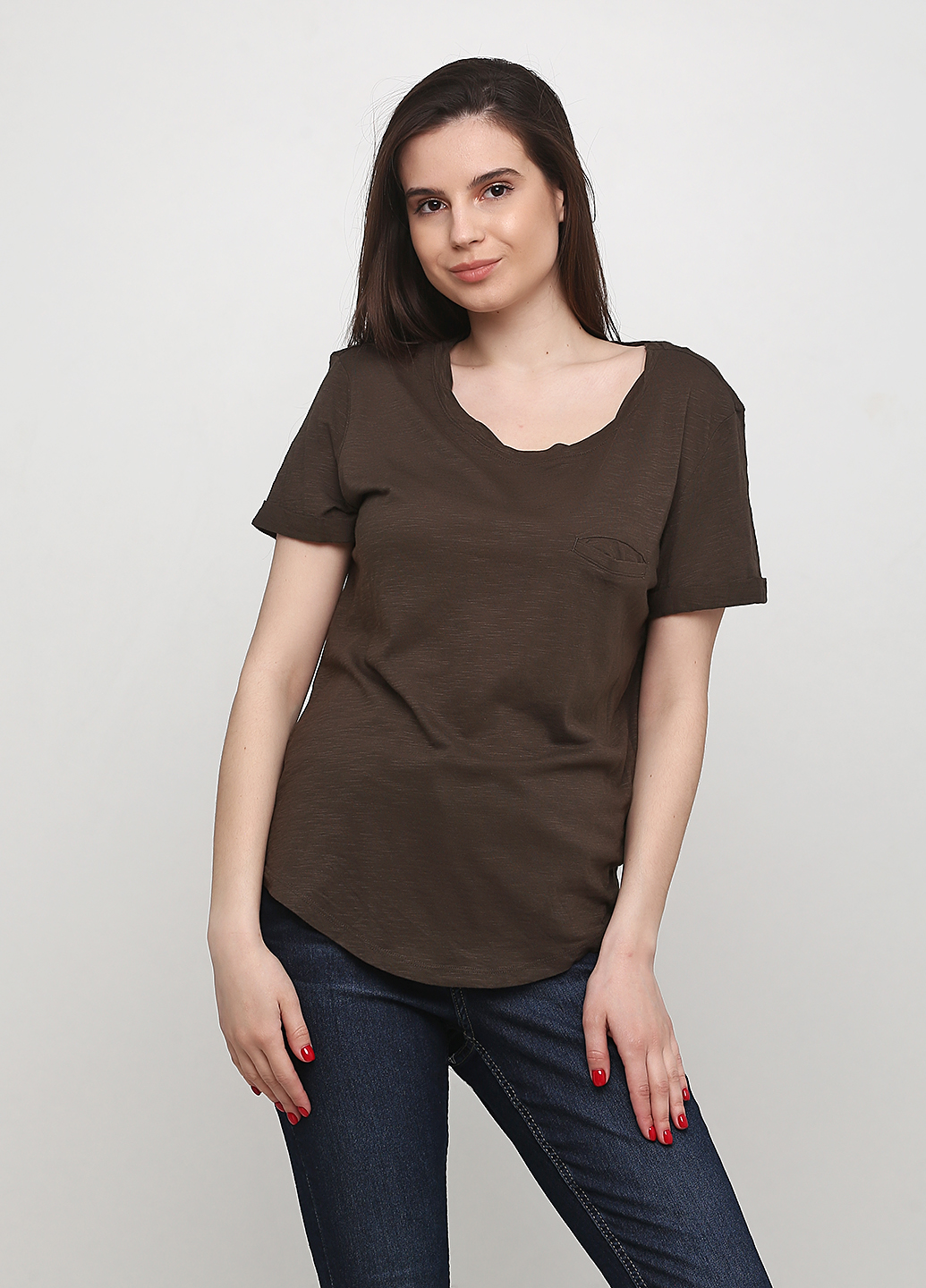 

Футболка H&M  Хаки 0189955_тем. хаки_04, Футболка H&M S Хаки 0189955_тем. хаки_04
