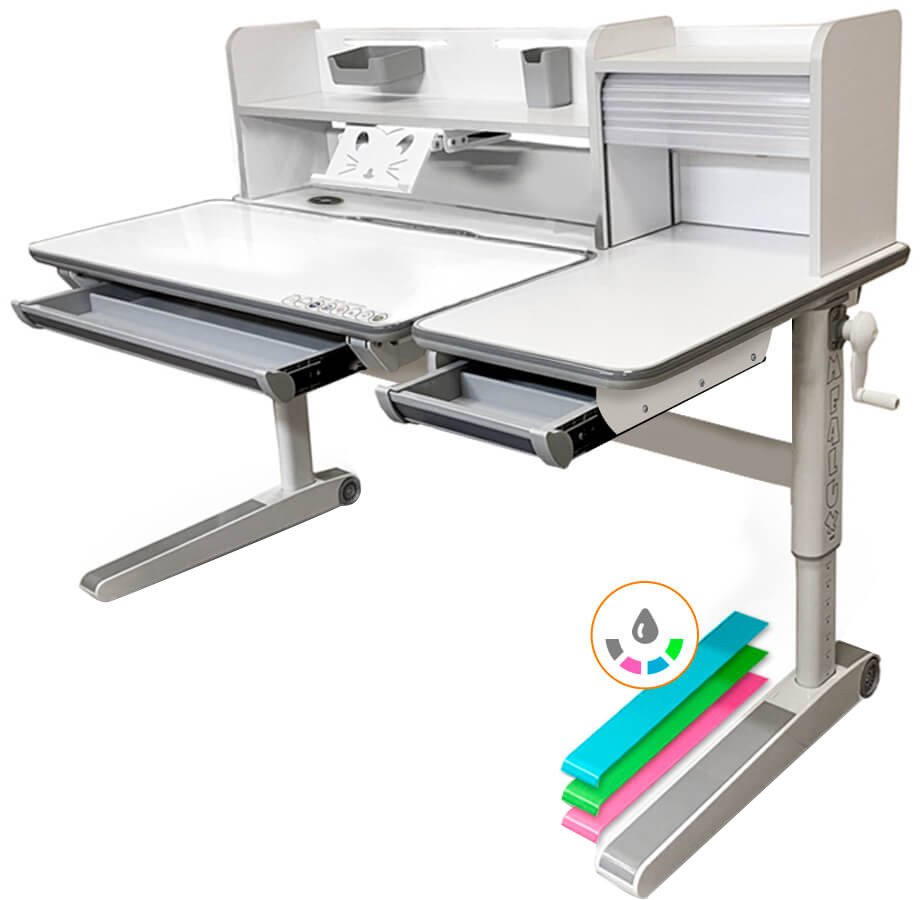 

Детский стол Mealux Sherwood XL Energy Multicolor с полкой (BD-860 W/MC Energy+полка)