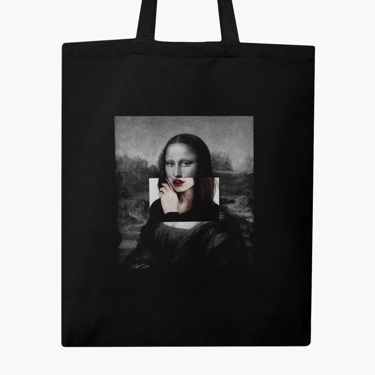

Эко сумка шоппер Ренессанс-Мона Лиза Джоконда (Renaissance Mona Lisa La Gioconda) (9227-1202) 41x35 см Черный