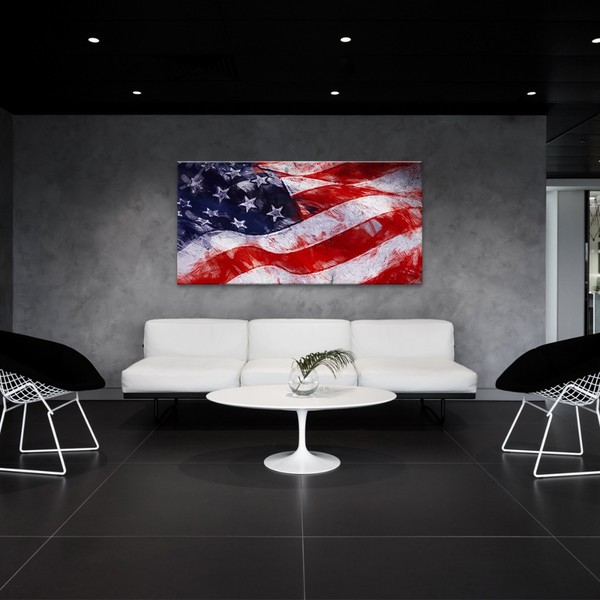 

Картина на холсте Путешествия USA Flag 70х140 см.