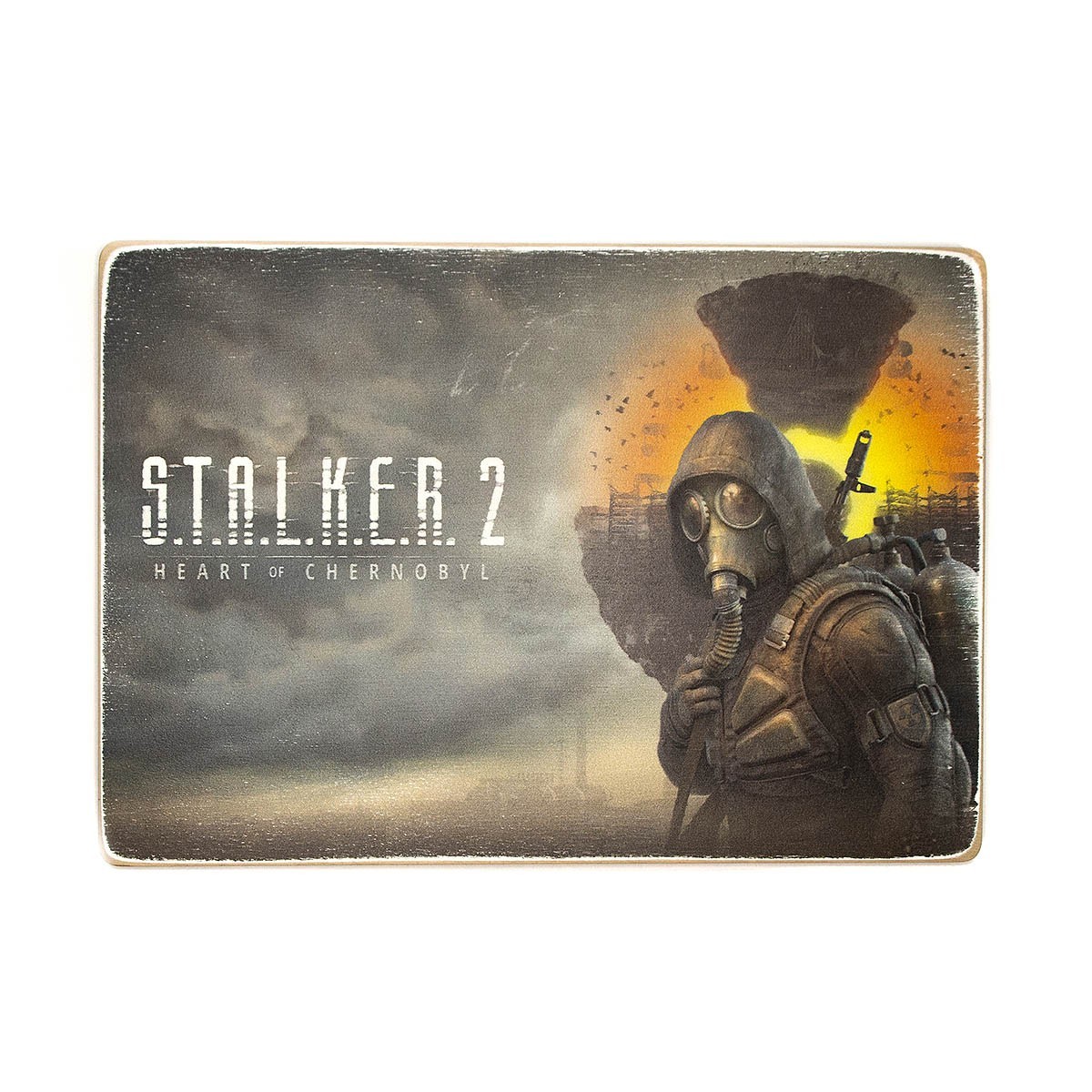 

Деревянный постер Wood Posters "S.T.A.L.K.E.R. 2: Сердце Чернобыля. Артовый Сталкер на сером фоне" (A2 формат, фанера)