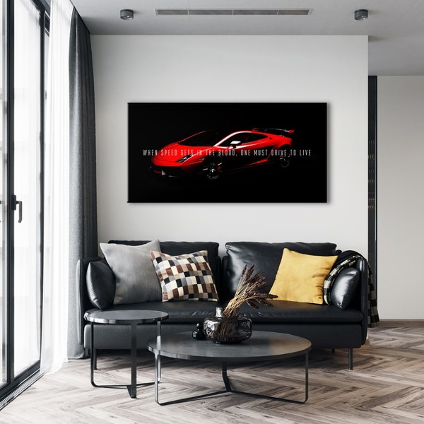 

Картина на холсте Мотивация Drive For Life 70х140 см.