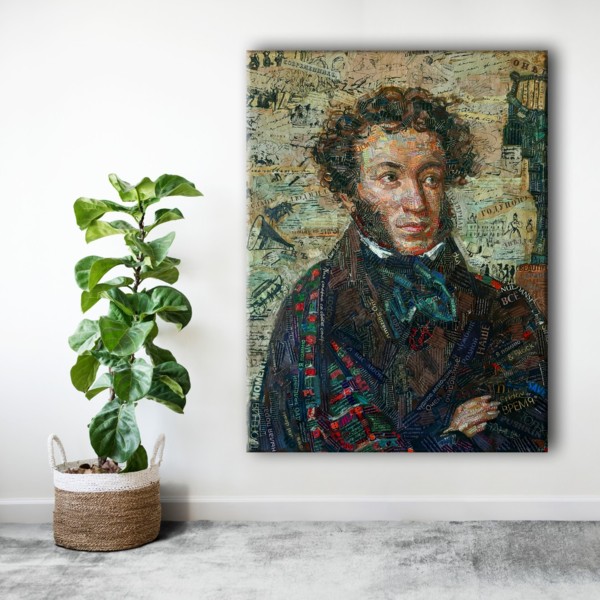 

Картина на холсте Личности Alexander Pushkin 90х120 см.