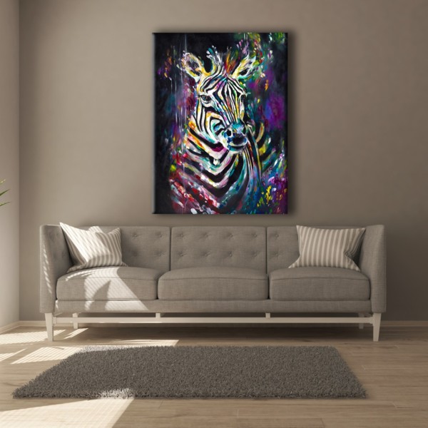 

Картина на холсте Животные Zebra Art 75х100 см.