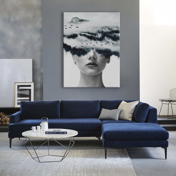 

Картина на холсте Для дома Misty Forest 90х120 см.